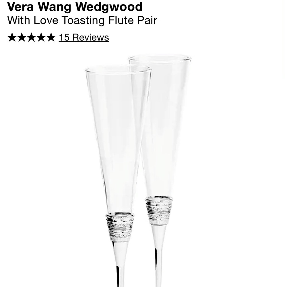 Wedding toasting flutes /‘Champaign glasses